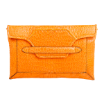 BORSA CLUTCH IN COCCODRILLO ARANCIO